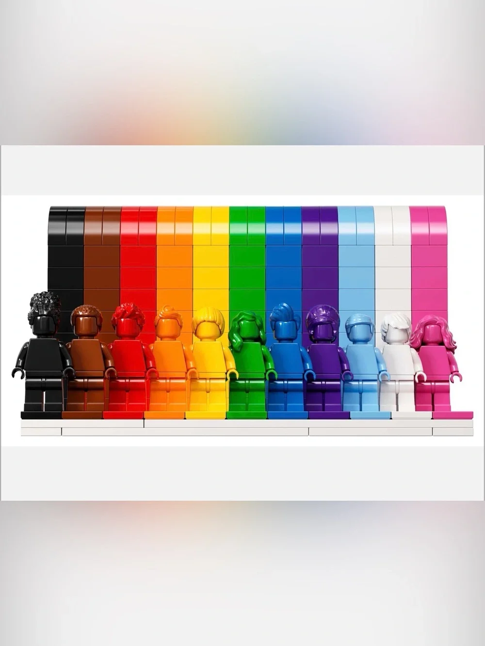 NWT LEGO Everyone Is Awesome 40516 Rainbow Display Set 346 Pieces